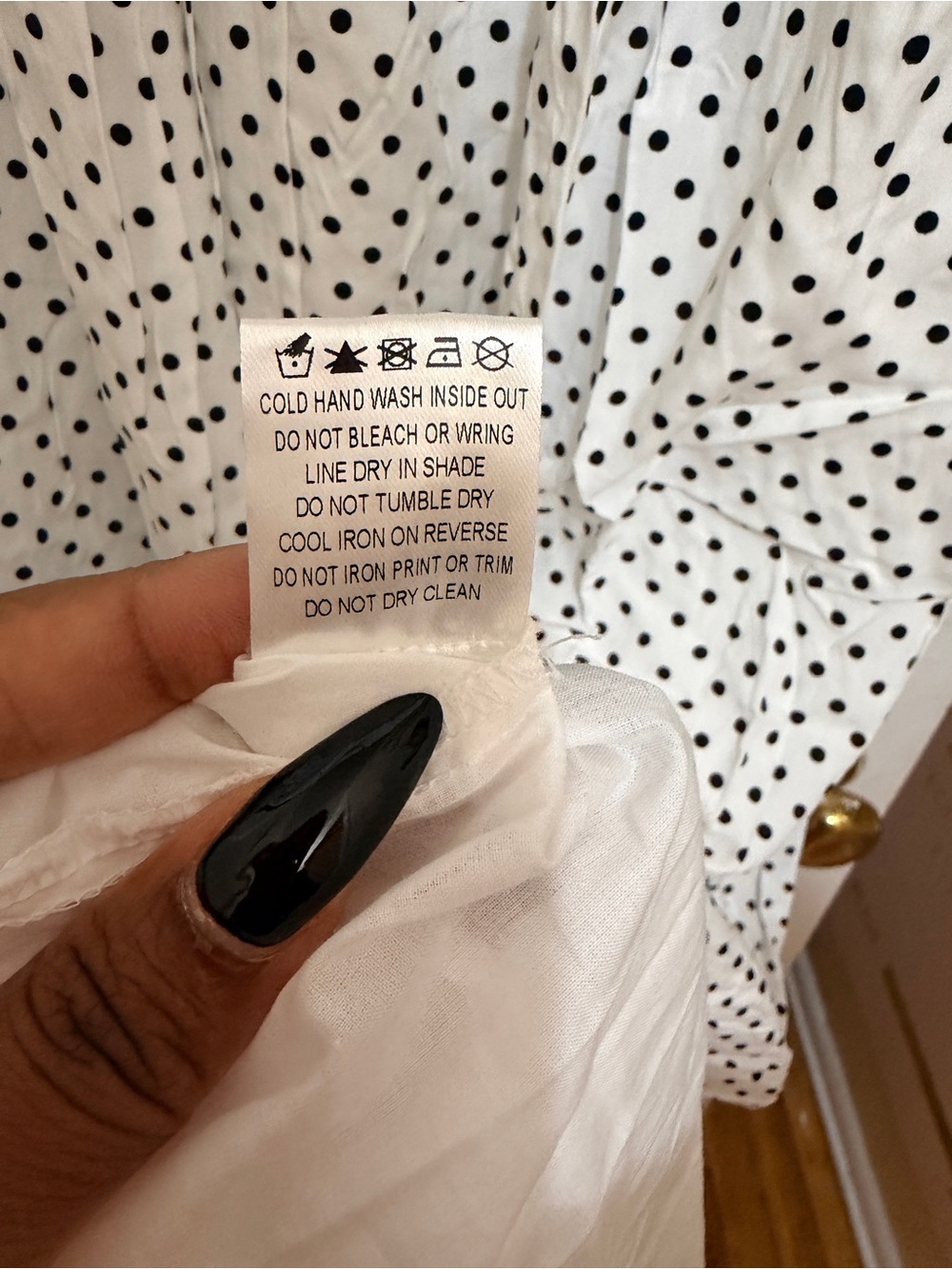 Princess Polly Lower Impact Polka Dot Halter Maxi Dress White Black NWT Size 12 - Picture 7 of 16